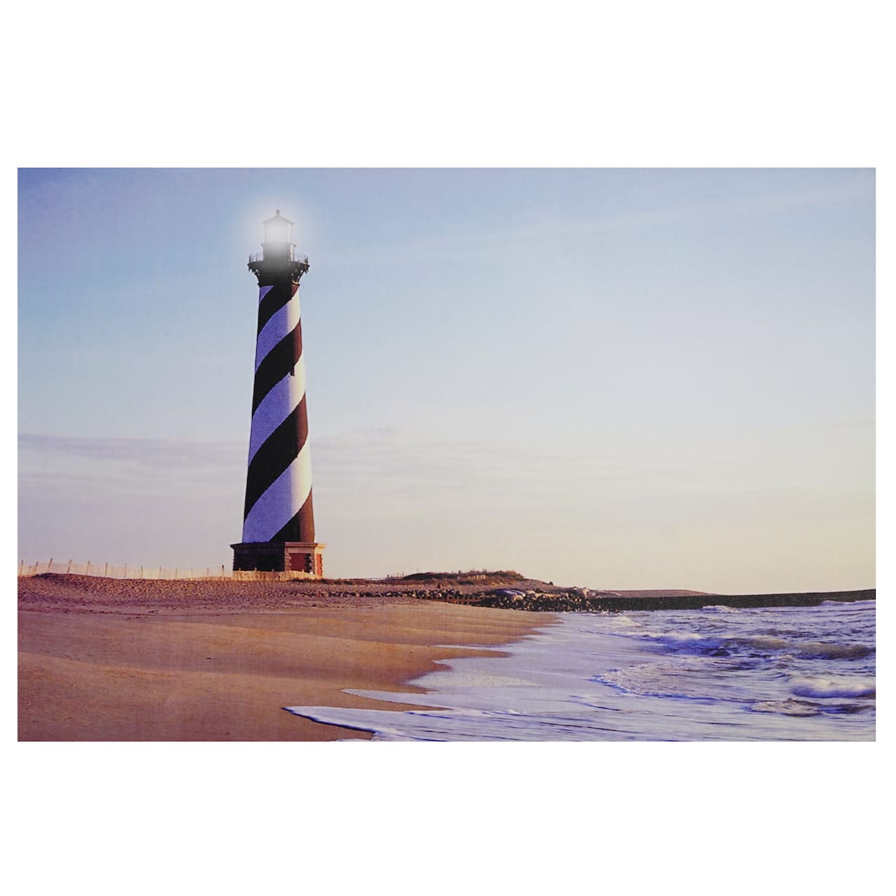 LED Lighted Lighthouse Seaside Beach Wall Art